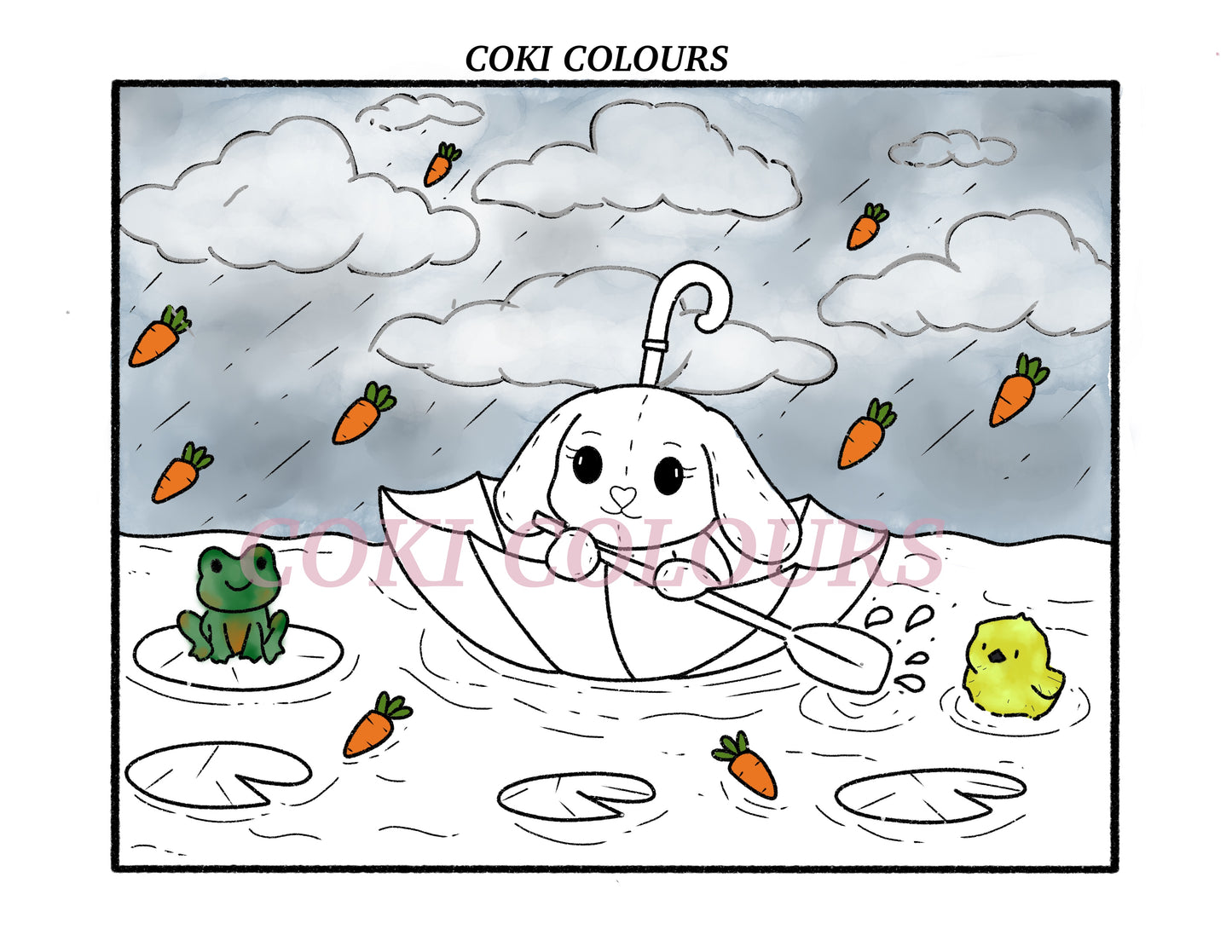 Raining Carrots🥕🌧️- Digital