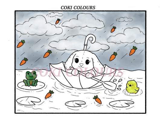 Raining Carrots🥕🌧️- Digital