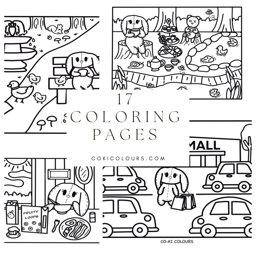 OG Everly Bun-Bun Coloring Book Vol 1 -Digital