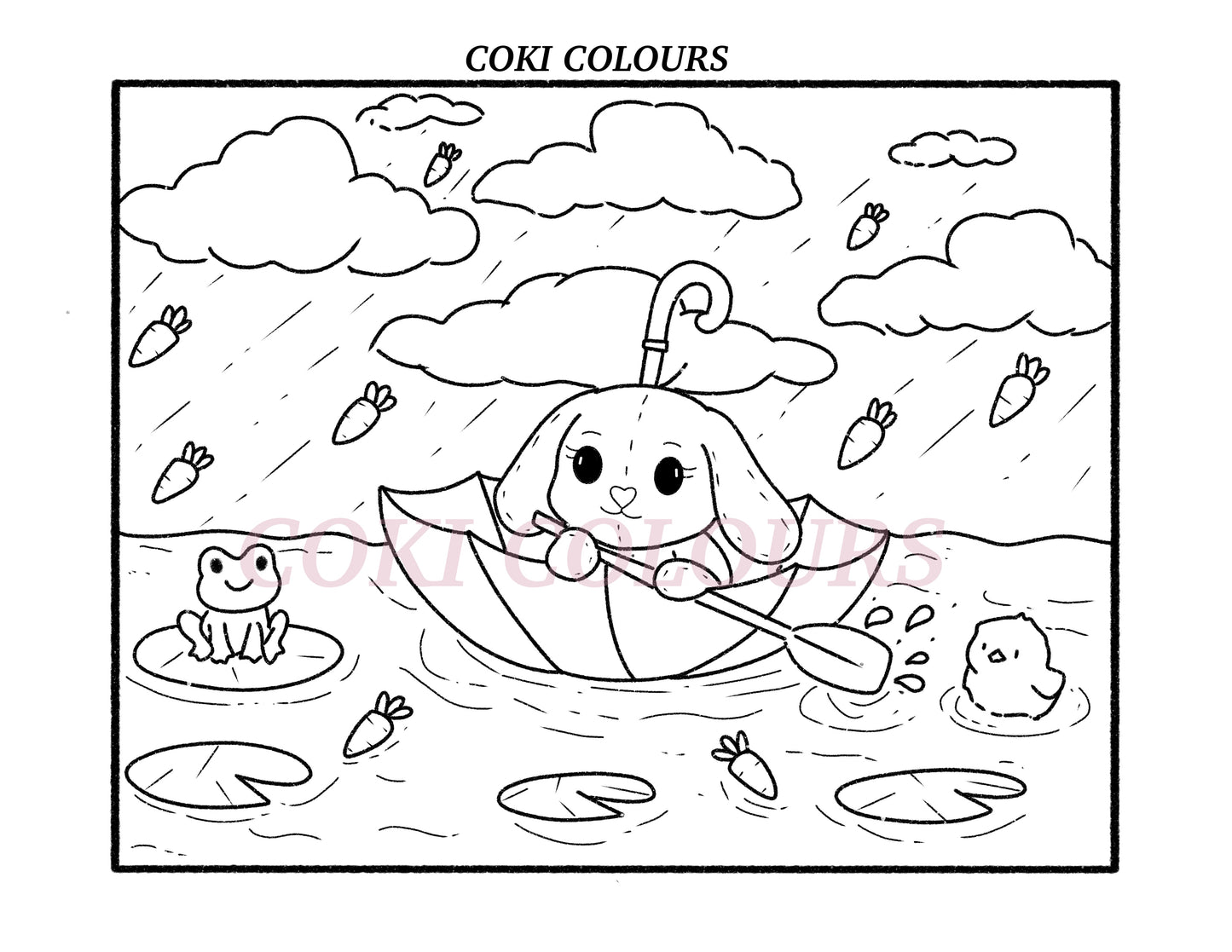 Raining Carrots🥕🌧️- Digital